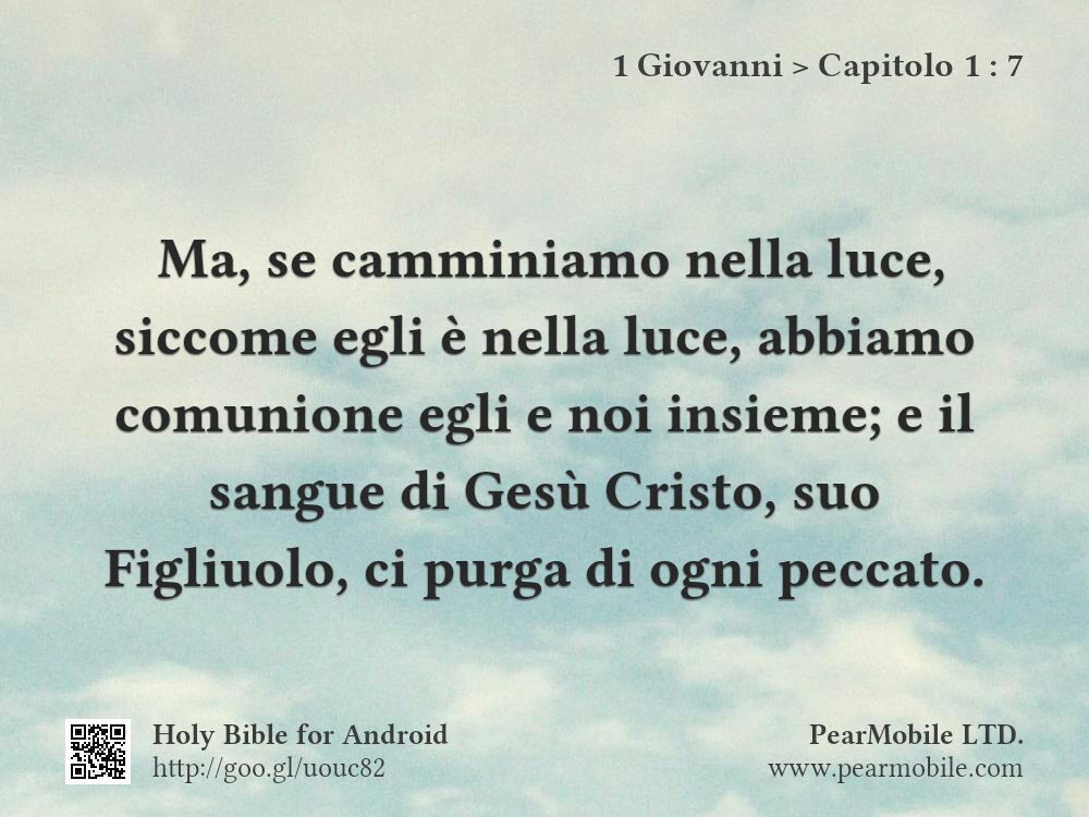 1 Giovanni, Capitolo 1:7